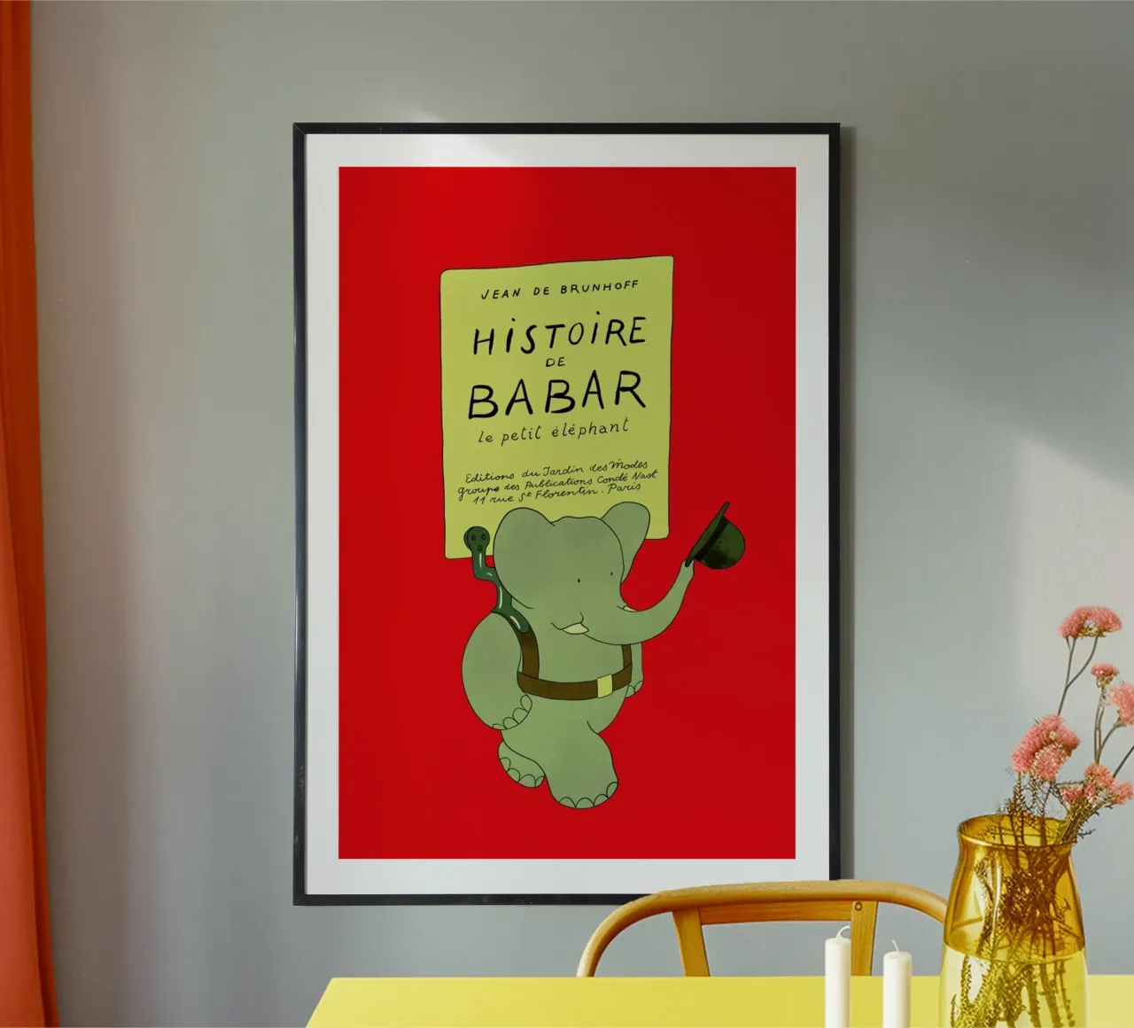 Histoire de Babar poster da Little Flourishes