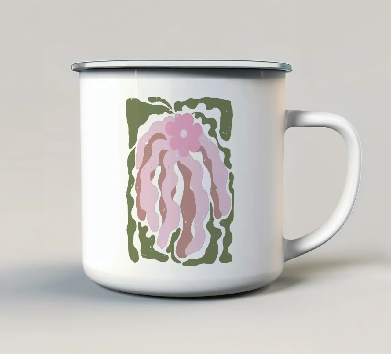 Abstract folk art tazza in smalto da mysteriouscoco