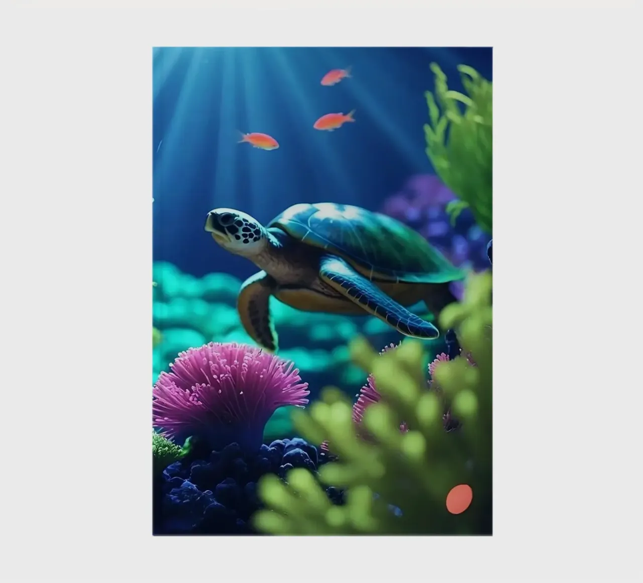 ✨🐢 Sea Turtle ✦ Tide of Colours 🌙 notebook by LUMAQUA STUDIO