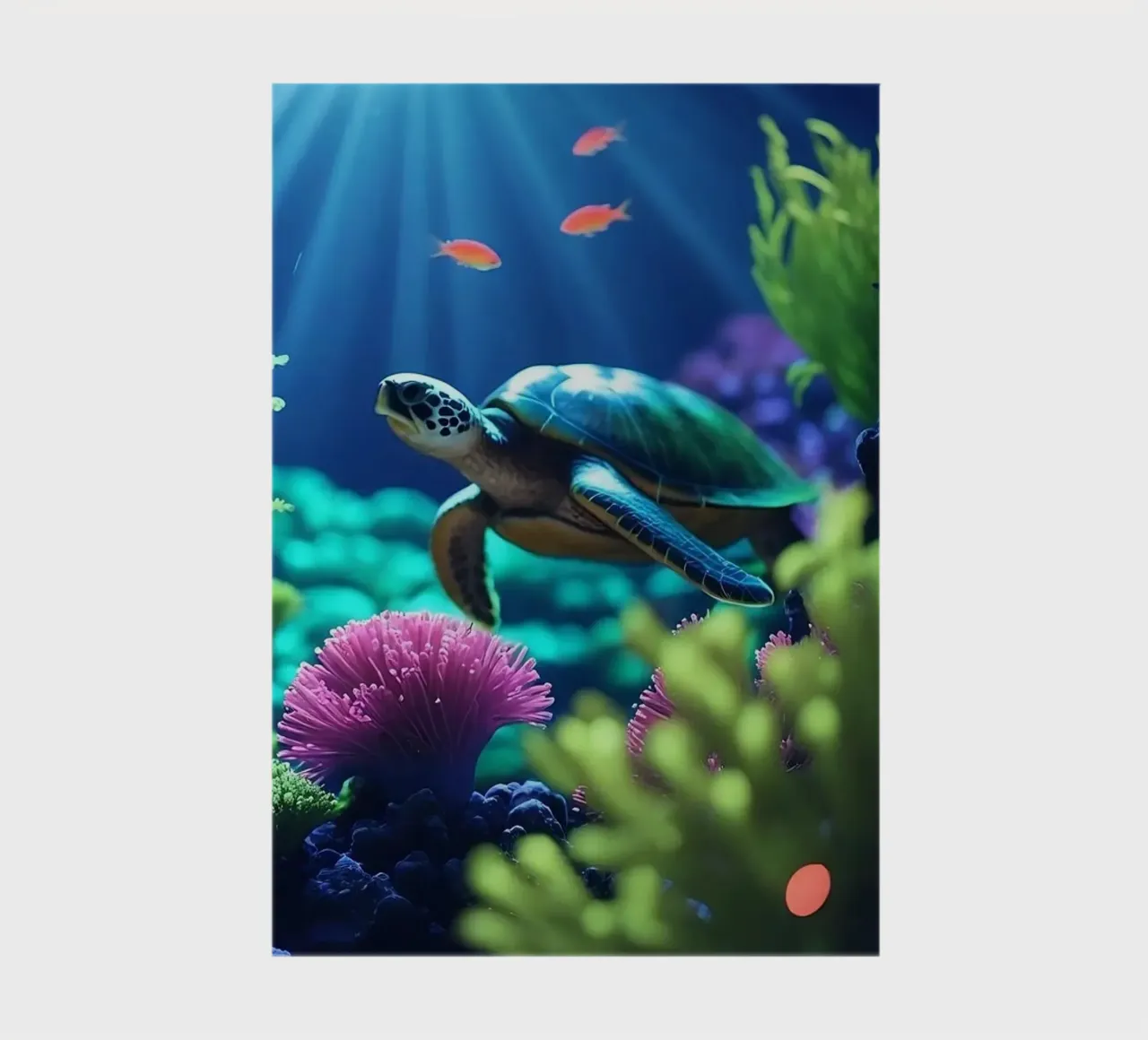 ✨🐢 Sea Turtle ✦ Tide of Colours 🌙 notebook by LUMAQUA STUDIO