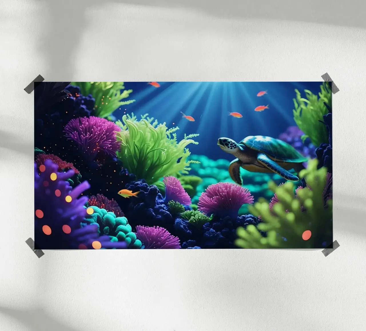 ✨🐢 Sea Turtle ✦ Tide of Colours 🌙 hahnemühle by LUMAQUA STUDIO