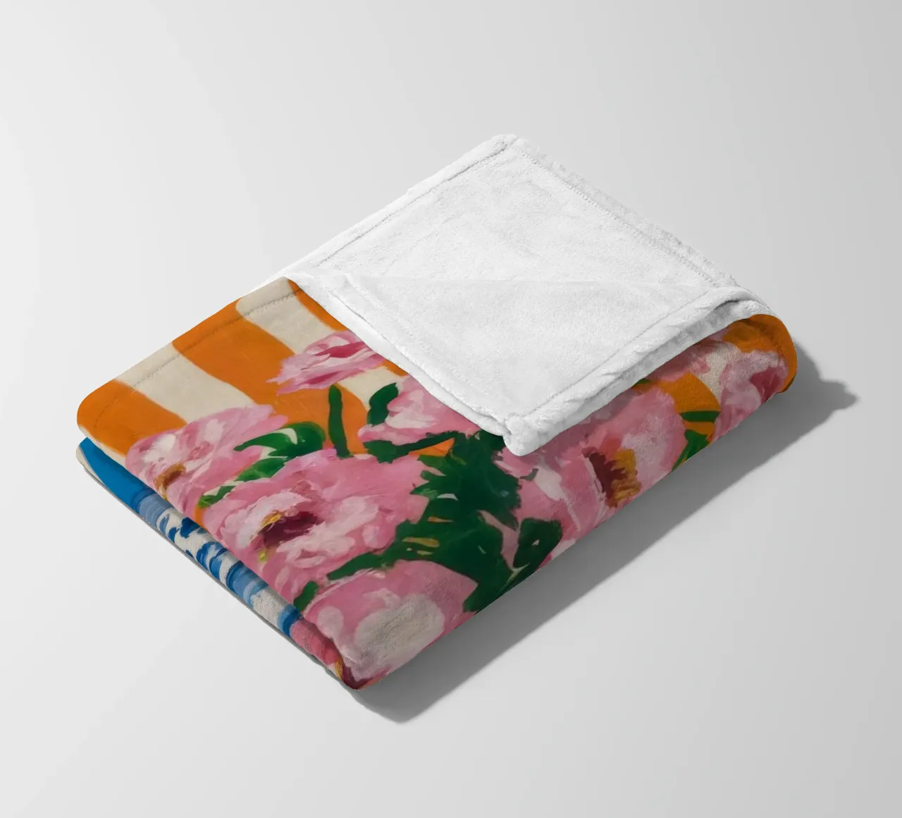 Fiori in vaso a righe coperta in pile da Grande Serene