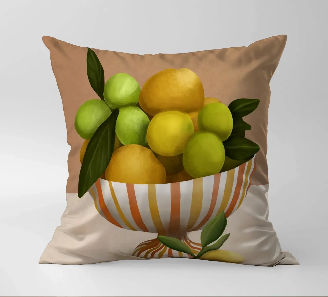 Golden Citrus 1 decorative cushion by cityart