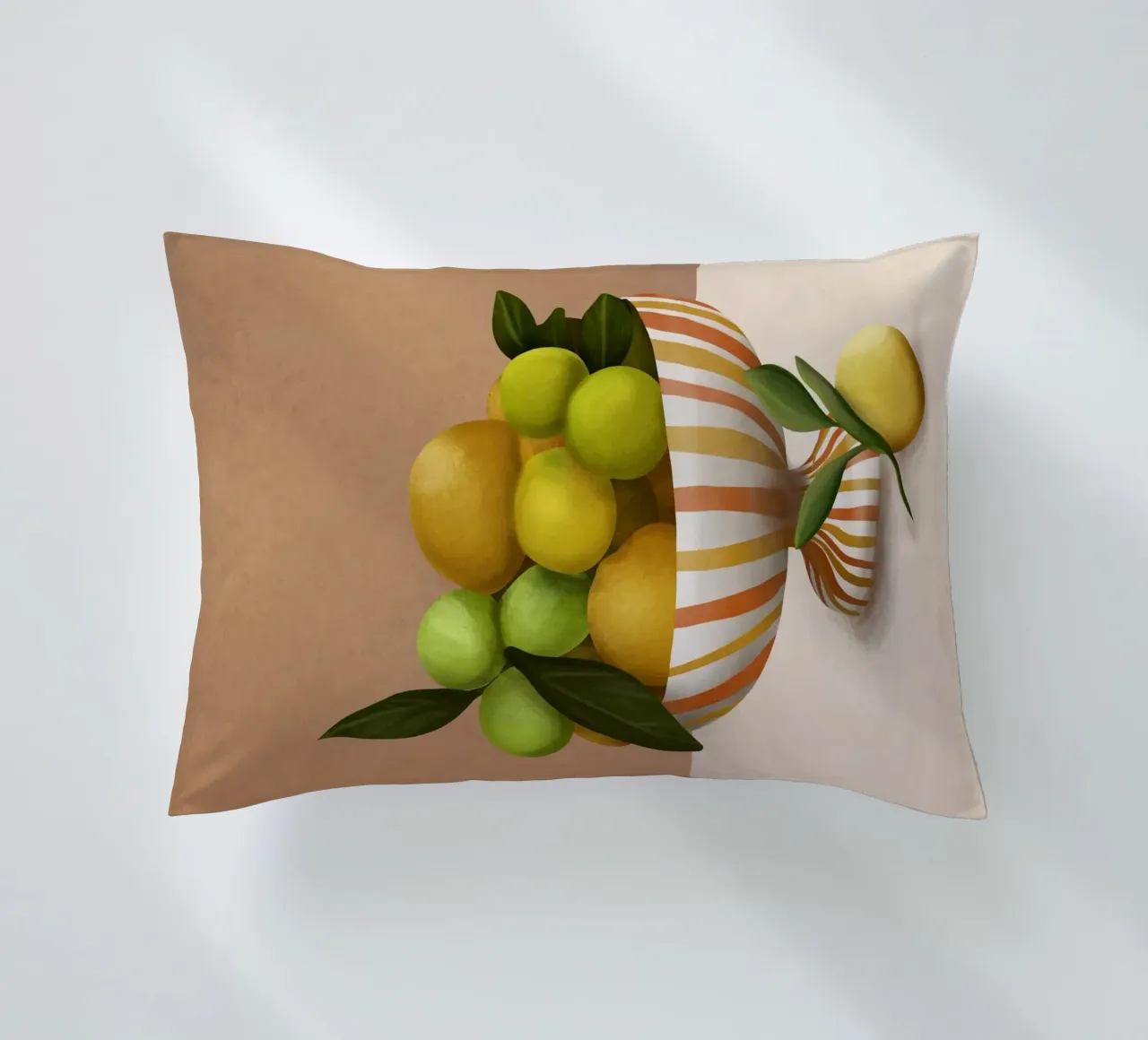 Golden Citrus 1 decorative cushion by cityart