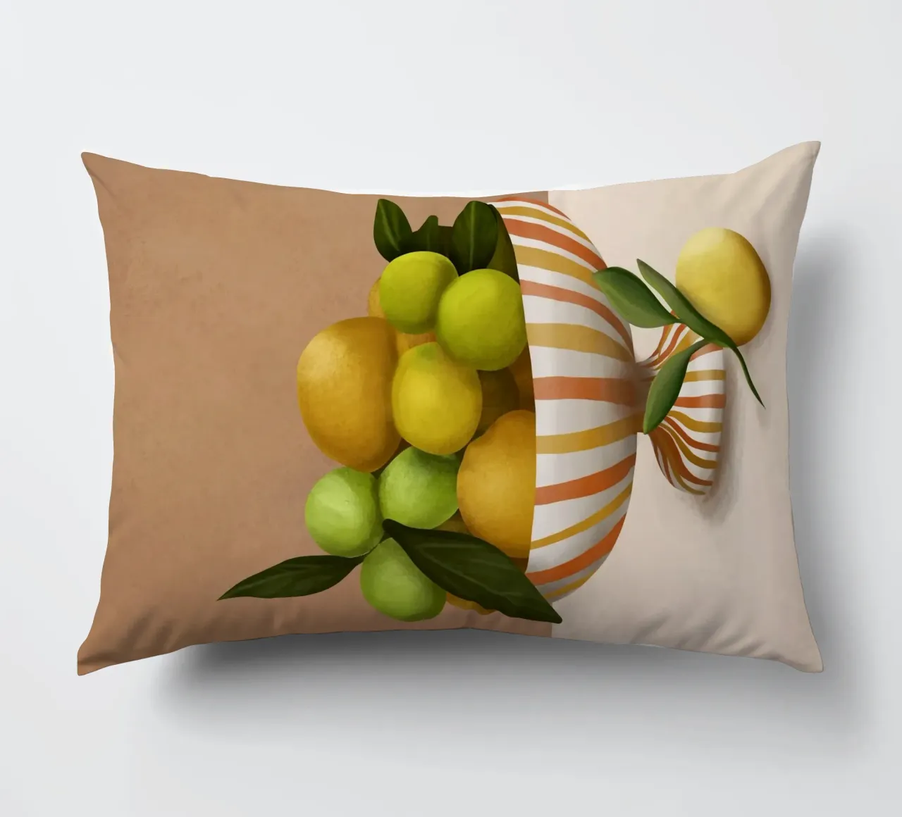 Golden Citrus 1 decorative cushion by cityart