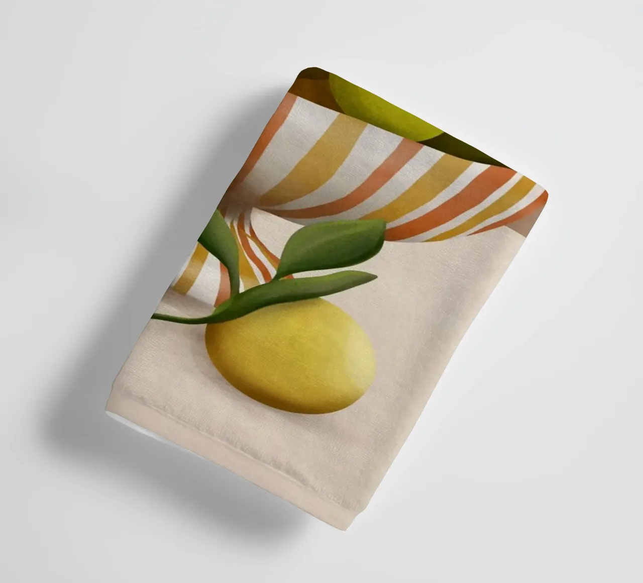 Golden Citrus 1 asciugamano da bagno da cityart