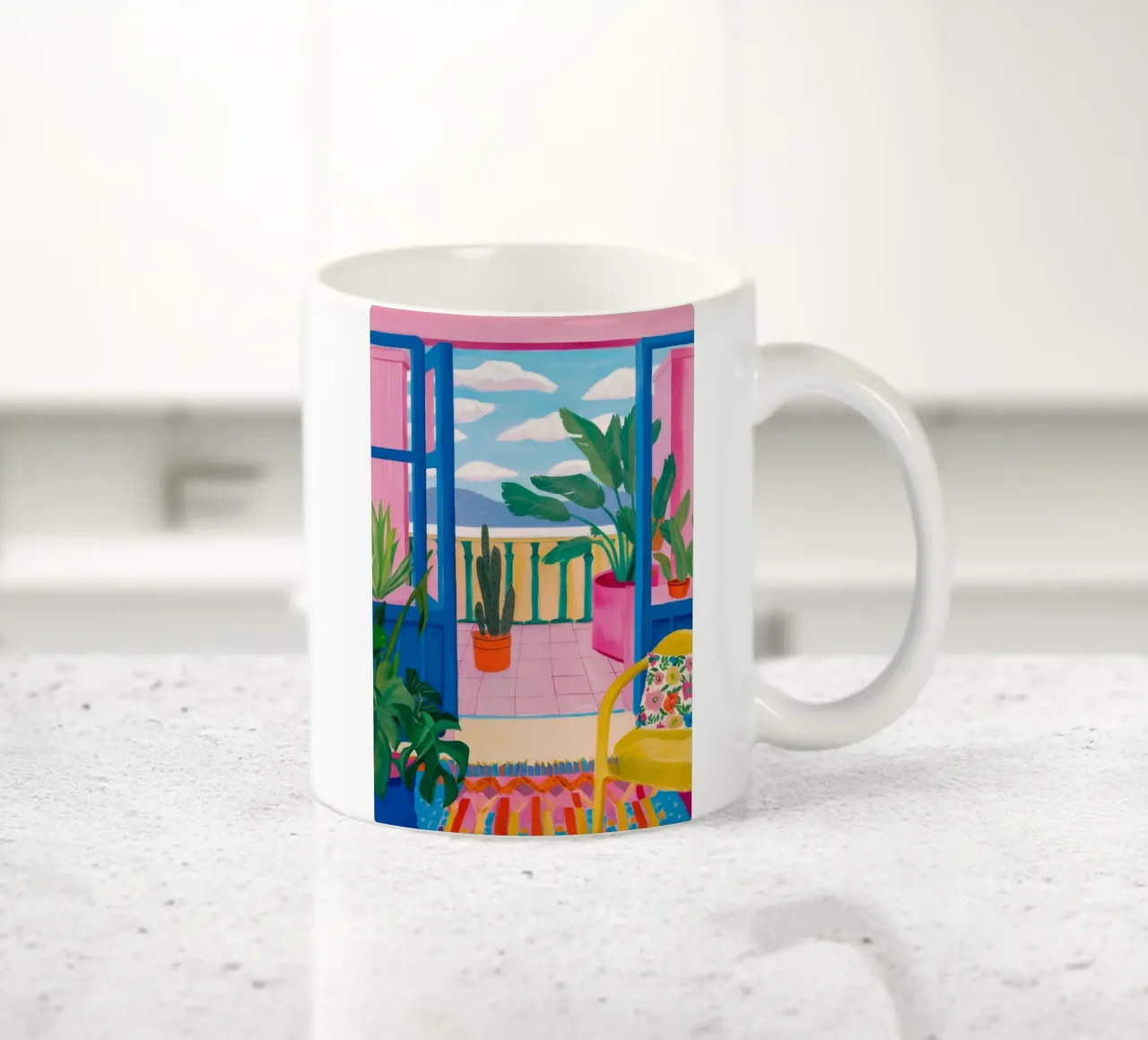 Il paradiso delle piante da balcone tazza in ceramica da Grande Serene