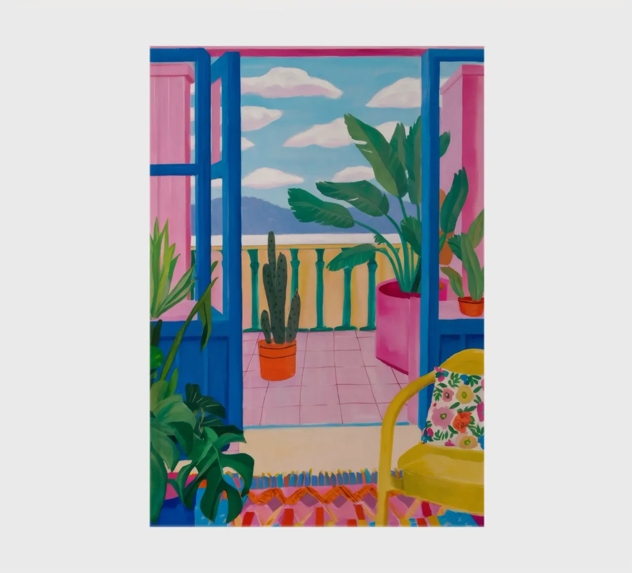 Balcony Plant Paradise notebook by Grande Serene