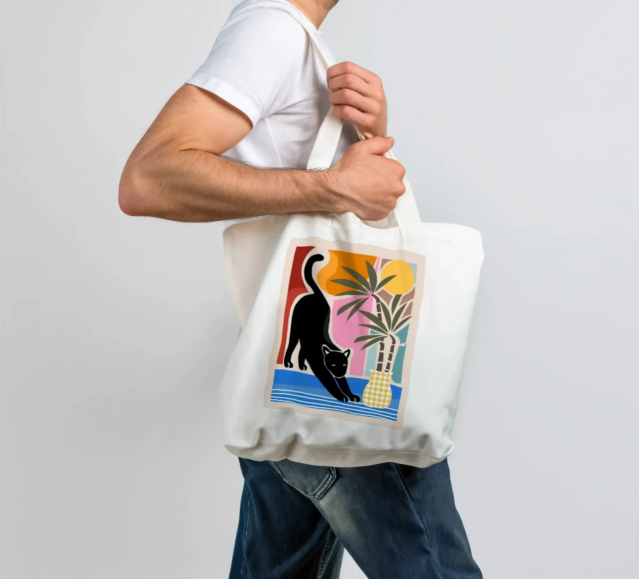 Lazy Days and a Black cat borsa in juta da mysteriouscoco