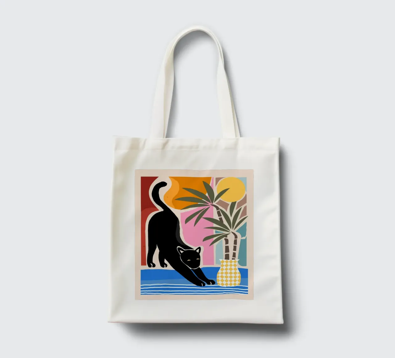 Lazy Days and a Black cat borsa in juta da mysteriouscoco