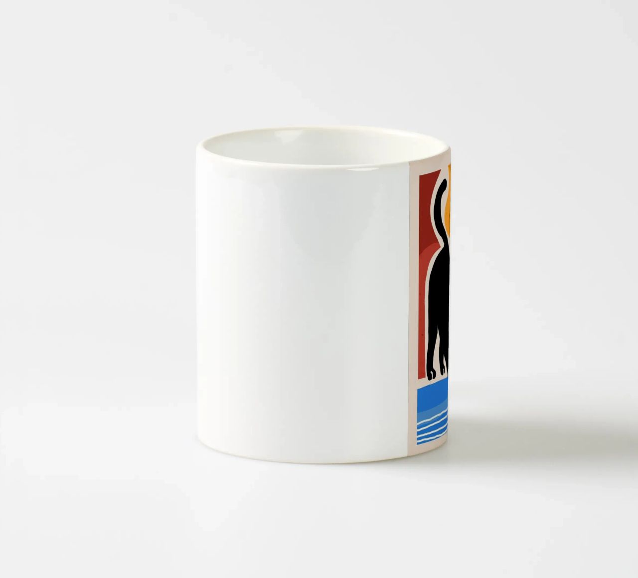 Lazy Days and a Black cat tazza in ceramica da mysteriouscoco