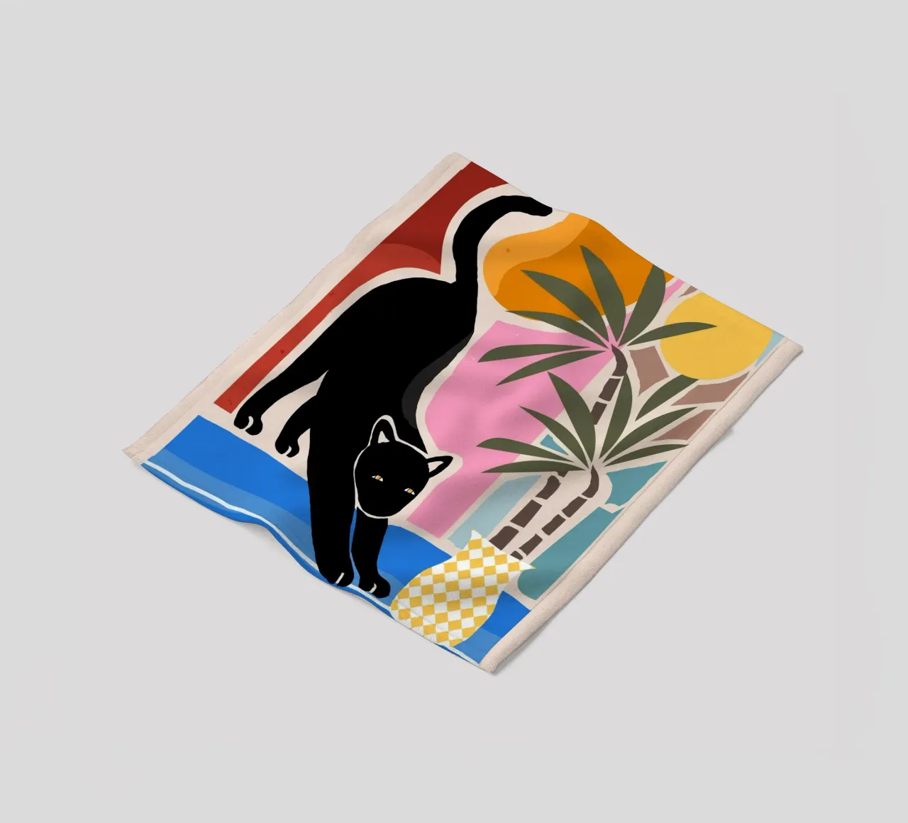 Lazy Days and a Black cat coperta in pile da mysteriouscoco