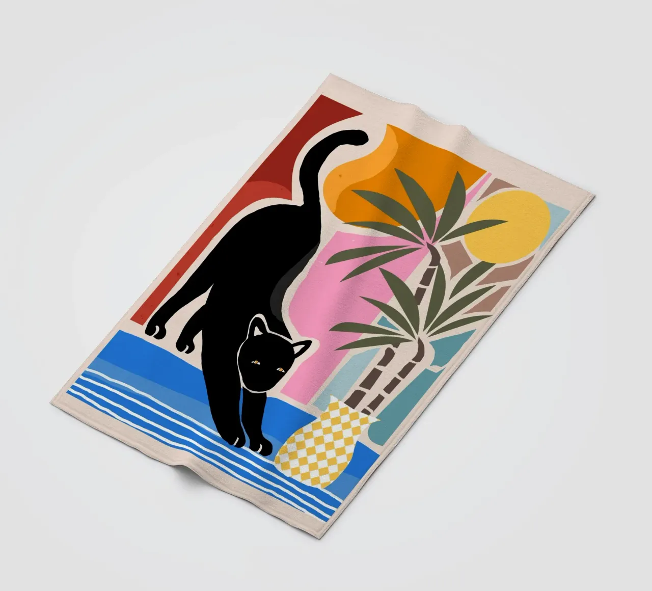 Lazy Days and a Black cat coperta in pile da mysteriouscoco