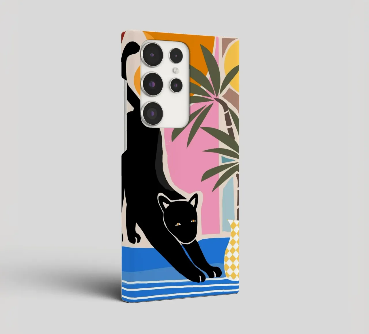 Lazy Days and a Black cat cover samsung da mysteriouscoco