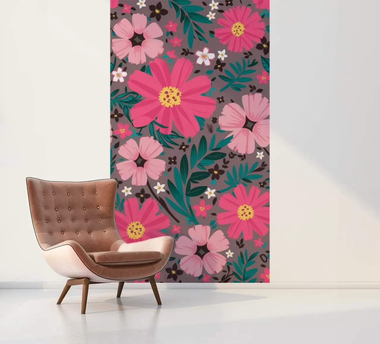 Cosmic Pink Flora photo wallpaper by Grande Serene