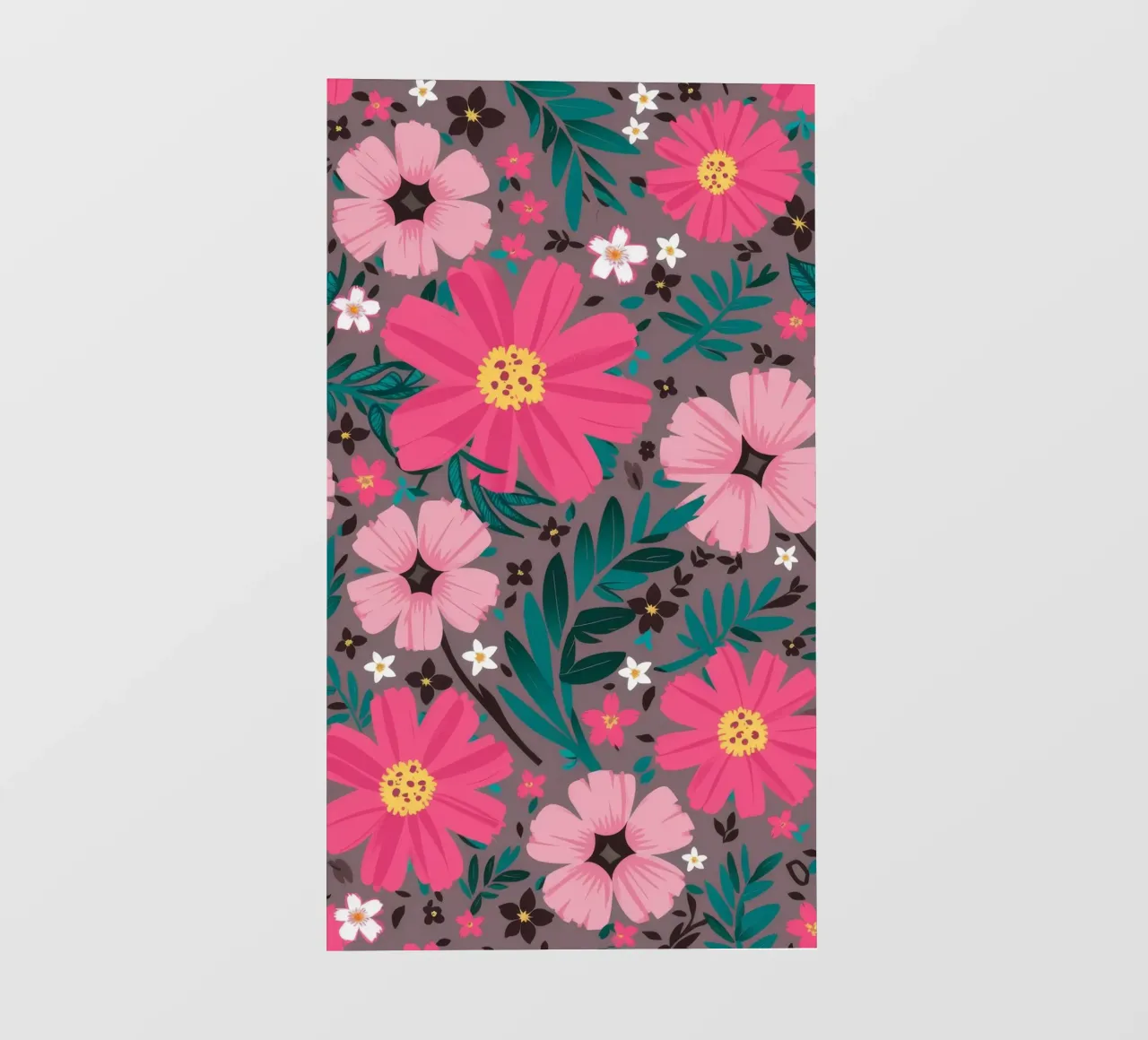 Cosmic Pink Flora photo wallpaper by Grande Serene