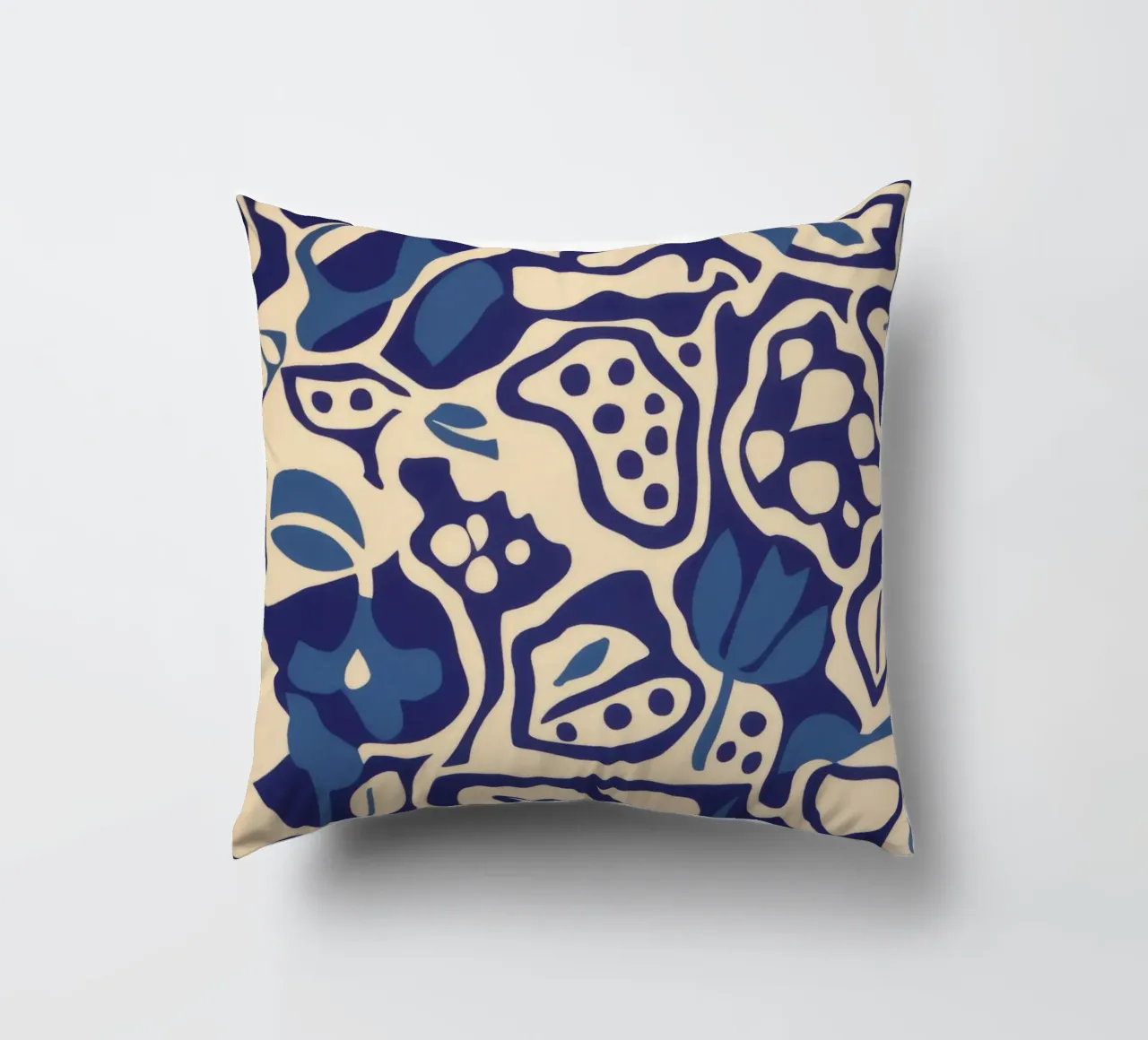 Indigo Tile Dreams cuscino da Grande Serene