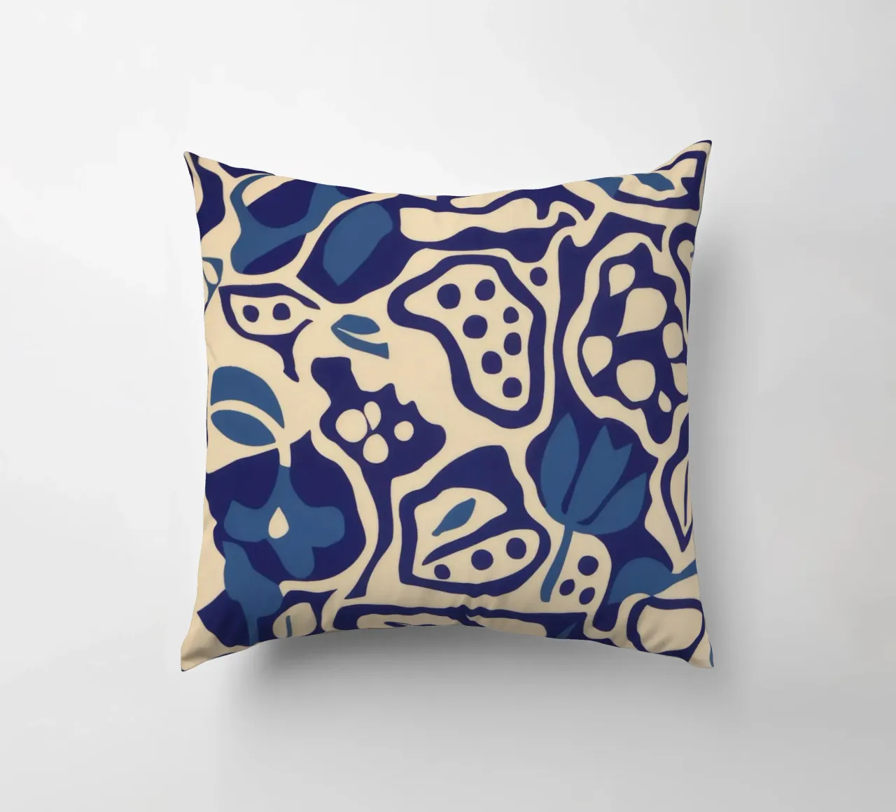 Indigo Tile Dreams cuscino da Grande Serene