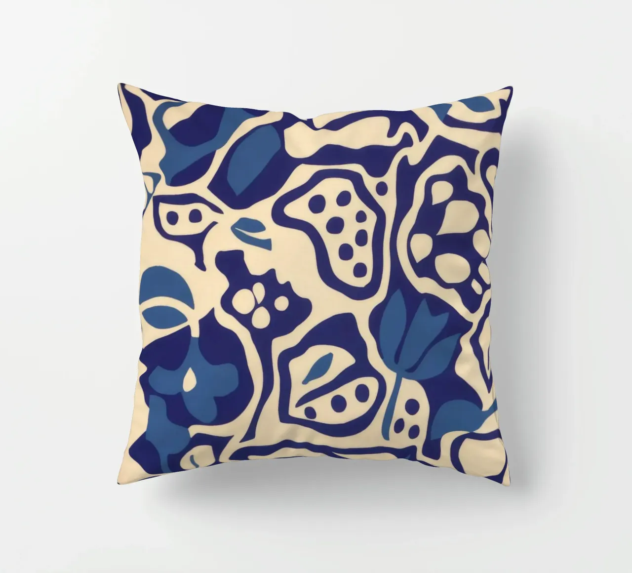 Indigo Tile Dreams cuscino da Grande Serene