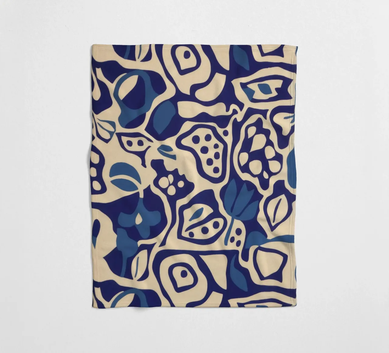 Indigo Tile Dreams coperta in pile da Grande Serene