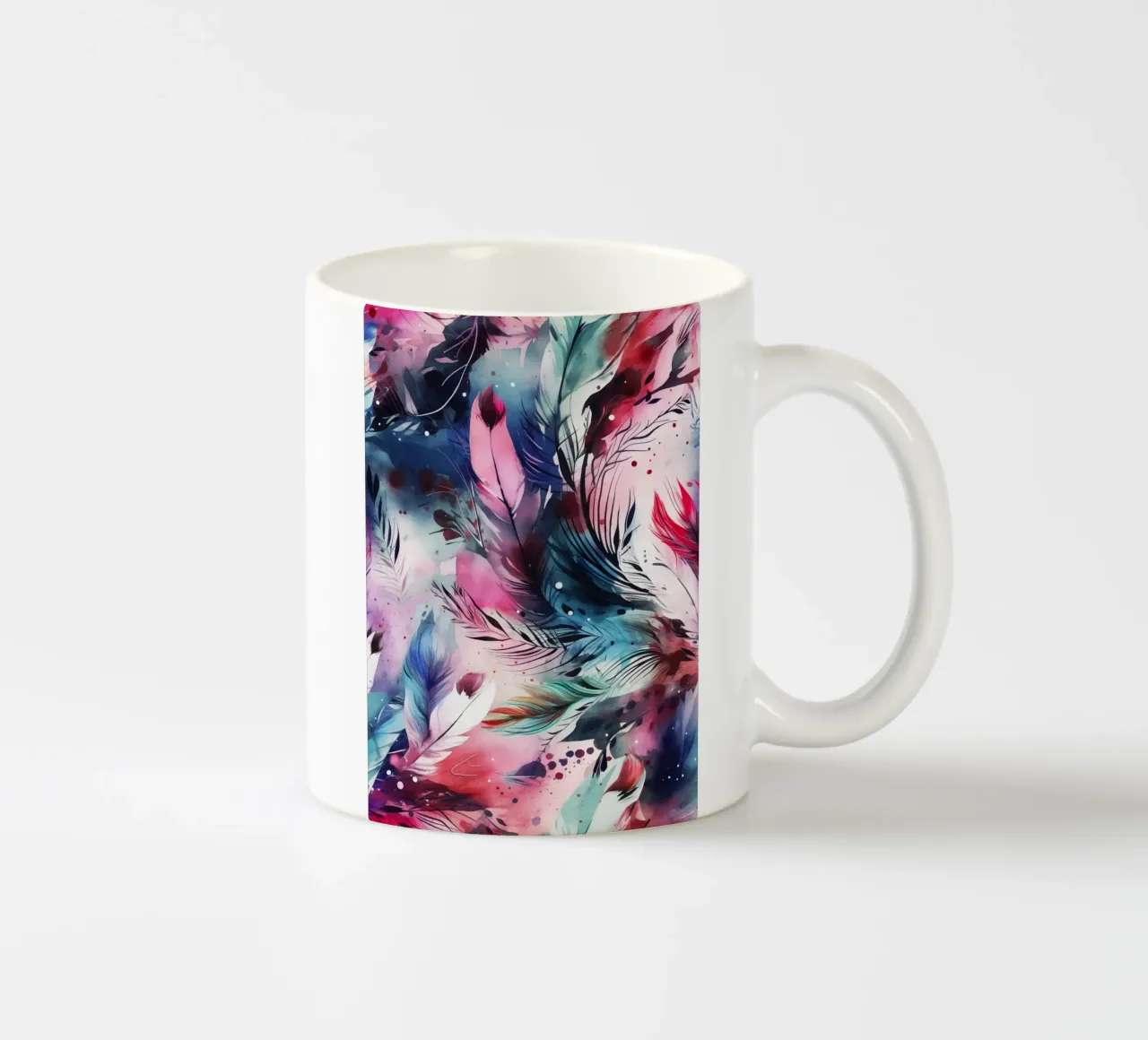 Piume pastello tazza in ceramica da Lionmixart