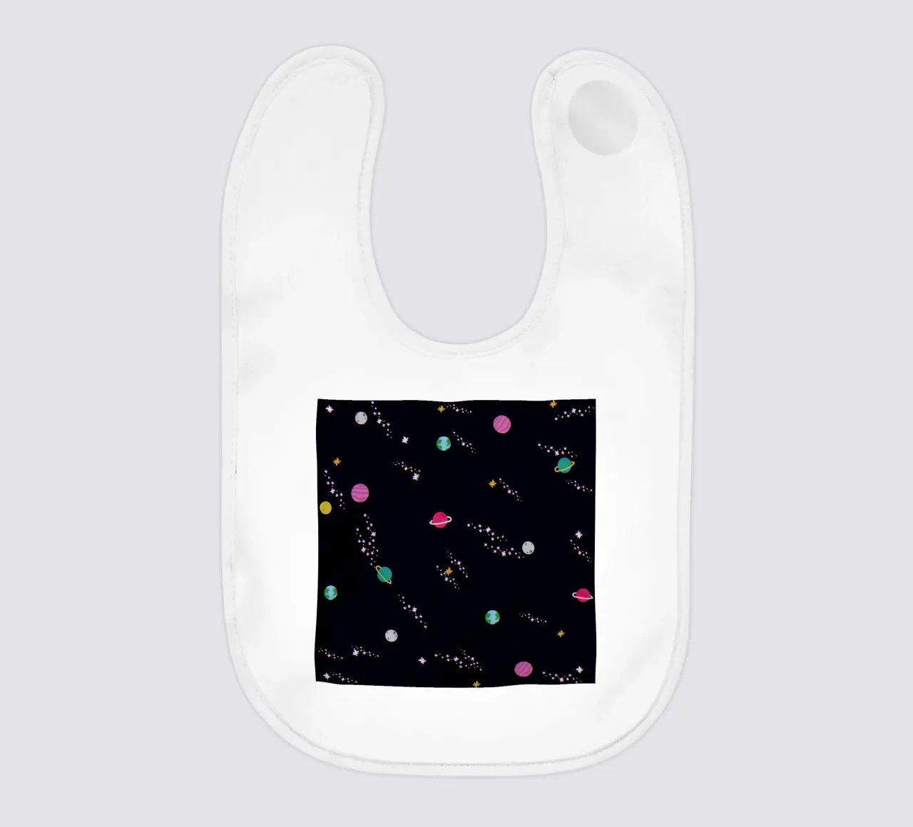 Lost In Space Pattern baby slabbetje van Tobe Fonseca