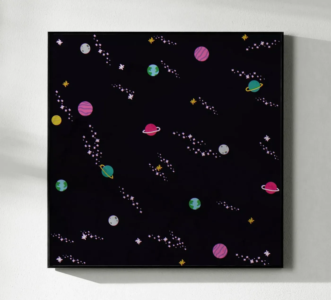Lost In Space Pattern acryl van Tobe Fonseca