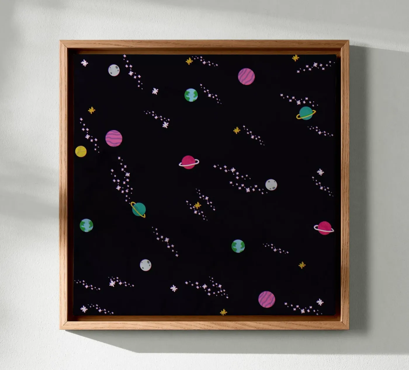 Lost In Space Pattern canvas by Tobe Fonseca