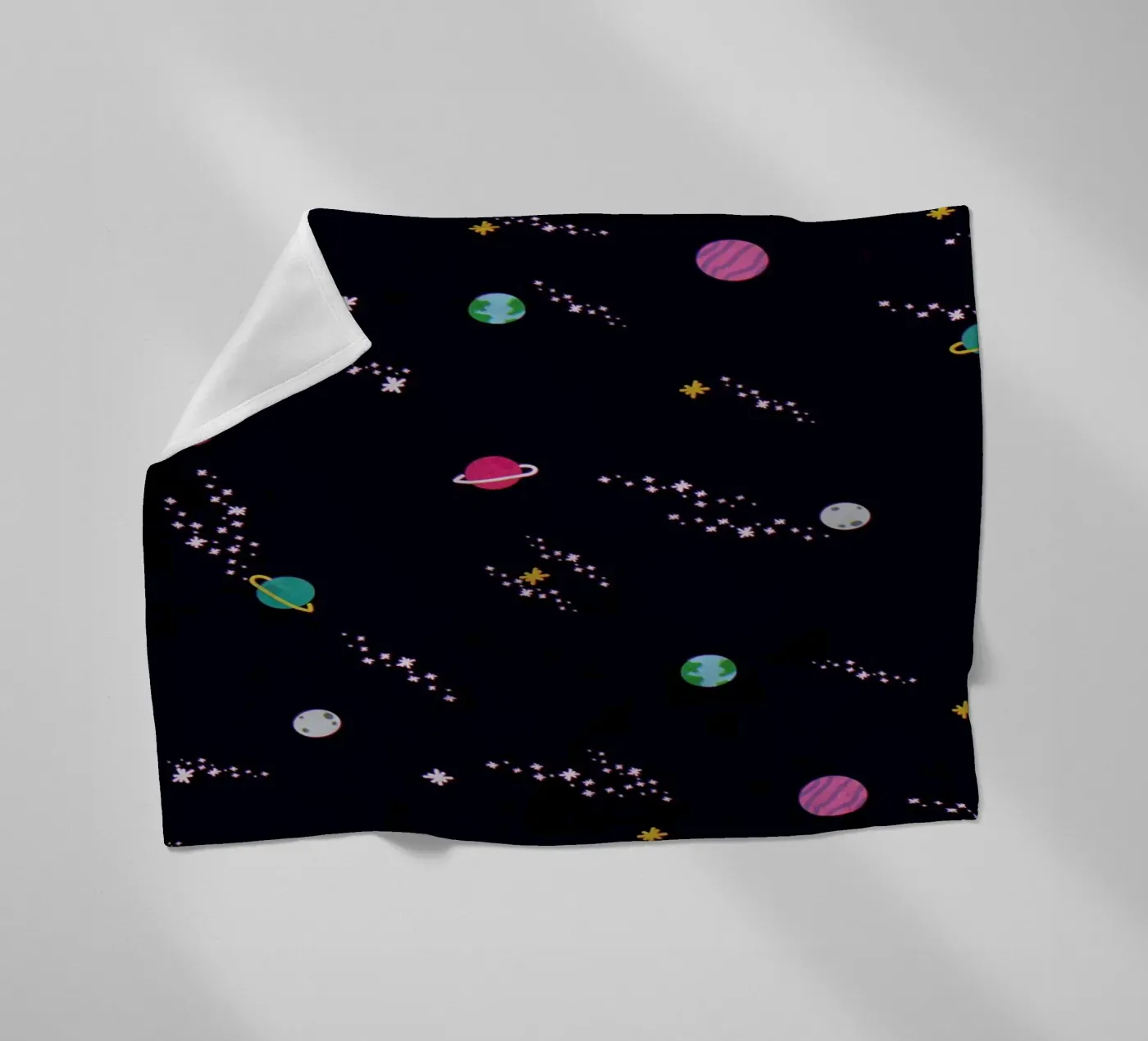 Lost In Space Pattern Fleecedecke von Tobe Fonseca