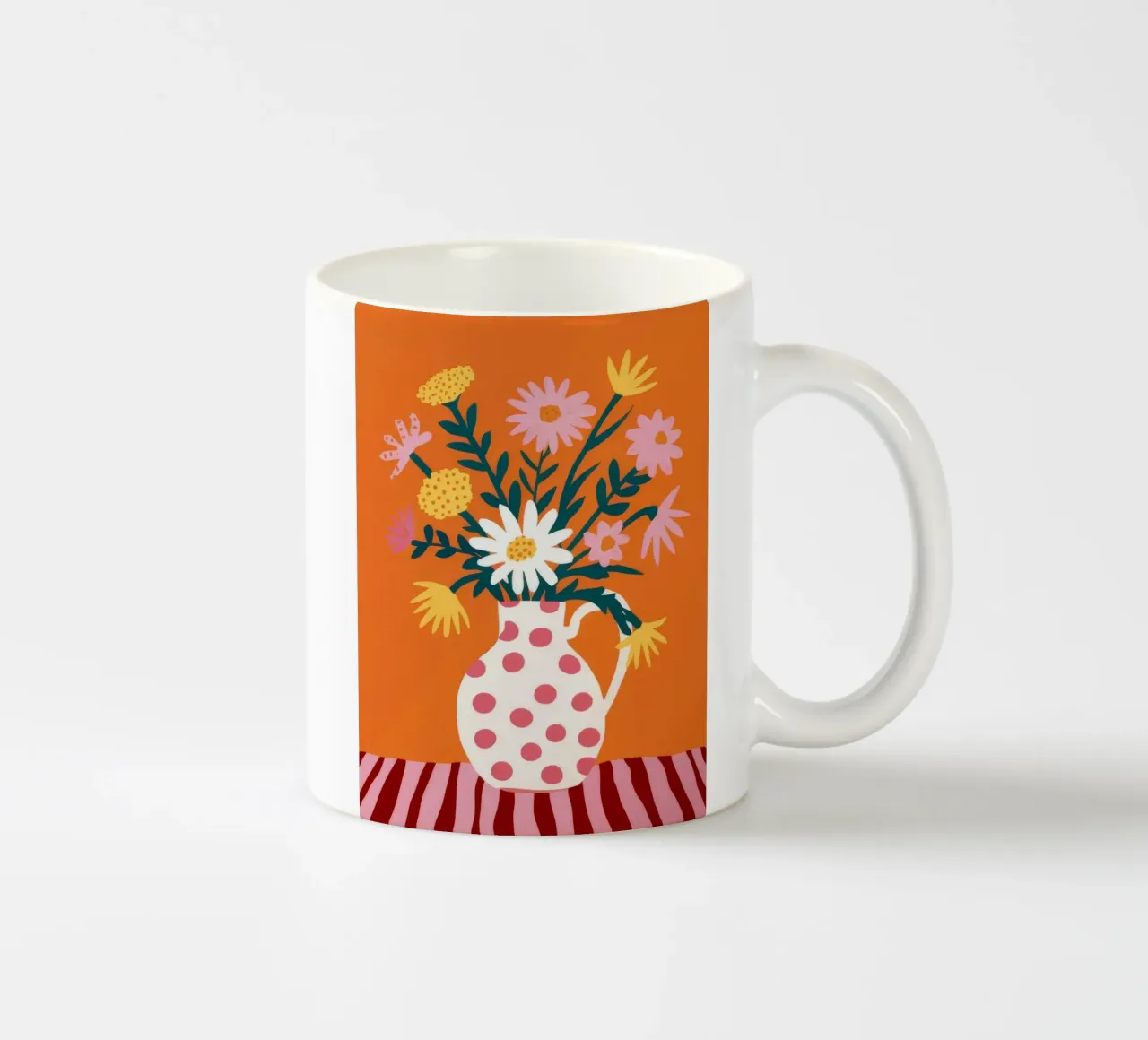 Fiori di gioia a pois tazza in ceramica da Grande Serene