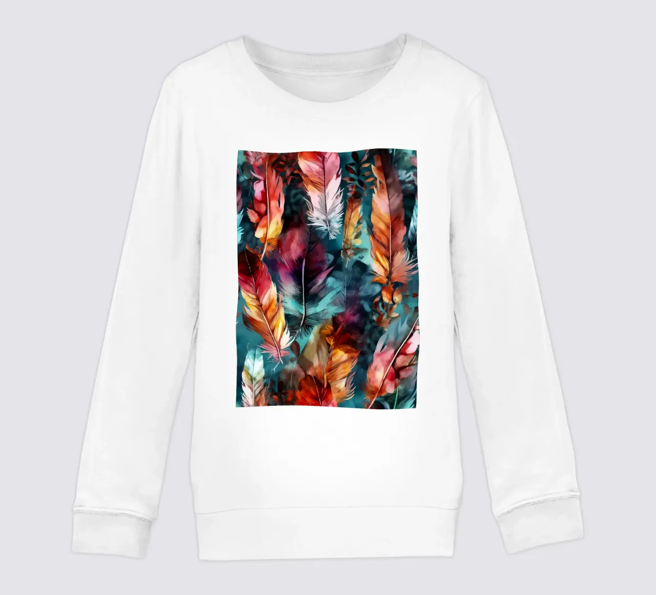 Piume scure felpa bambino da Lionmixart