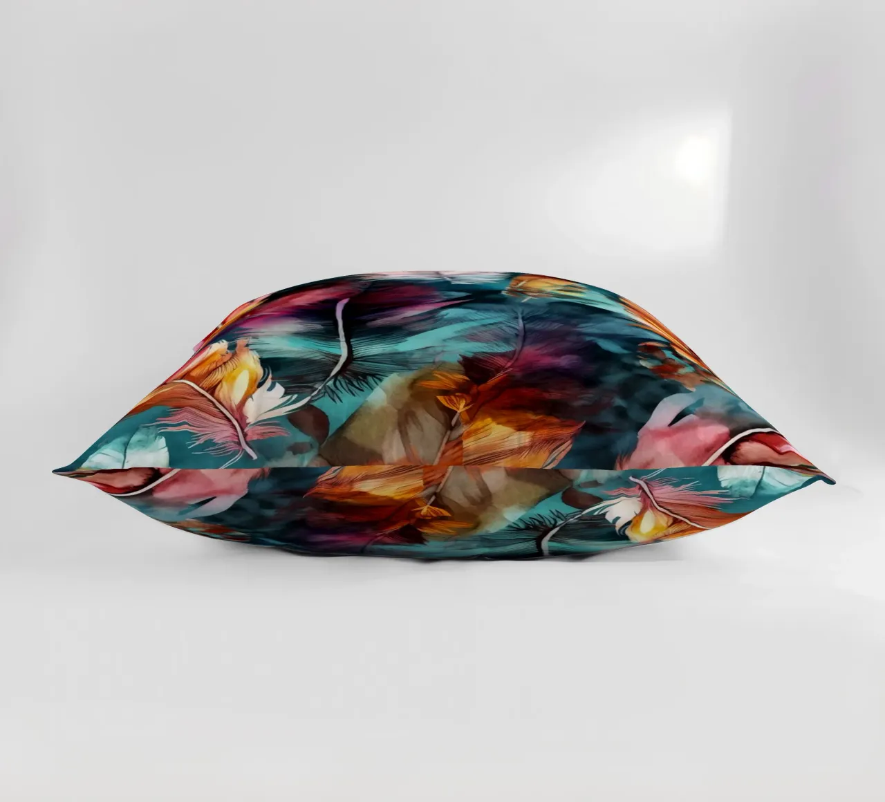 Piume scure cuscino da Lionmixart