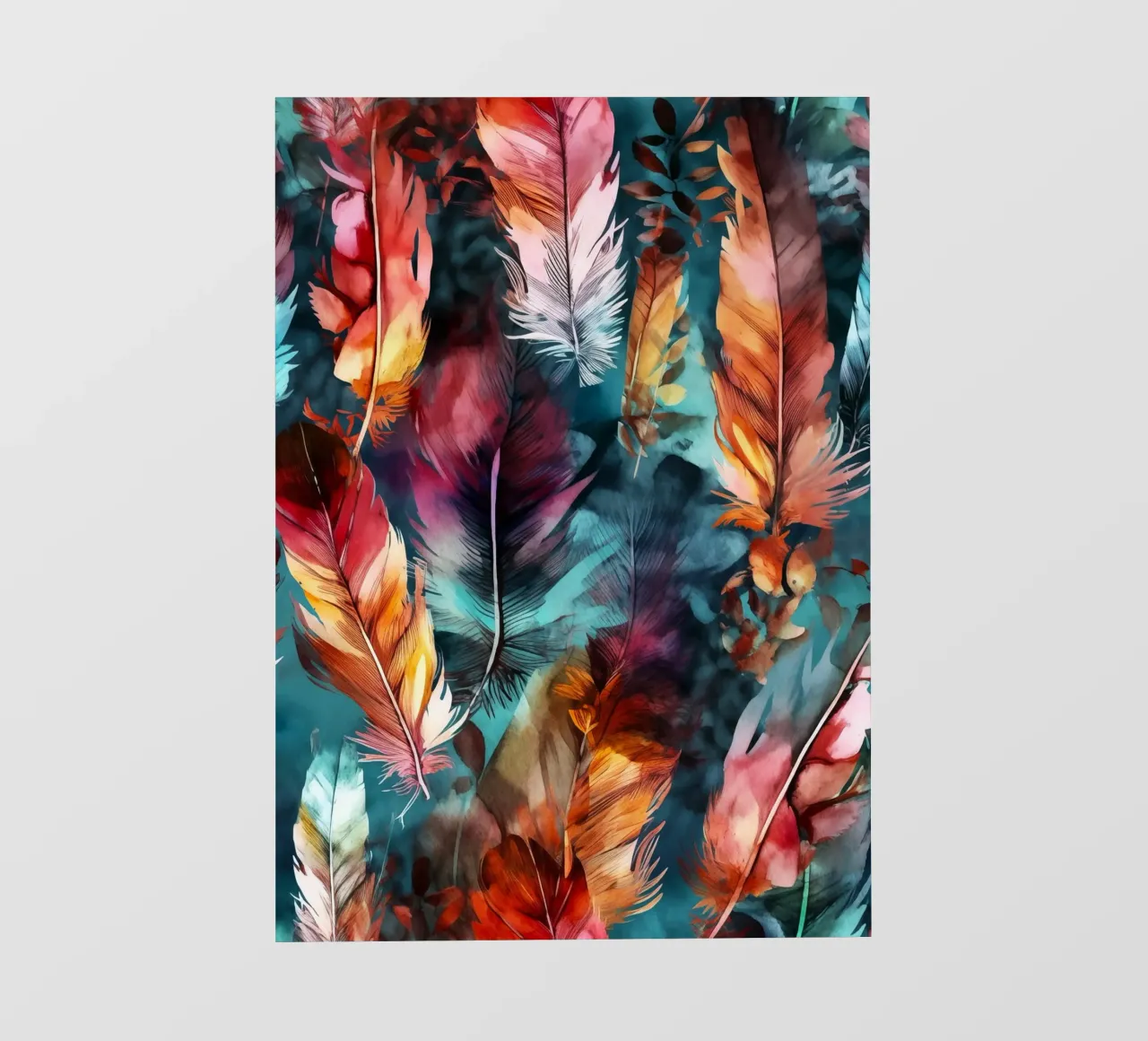Piume scure pellicola backlit da Lionmixart