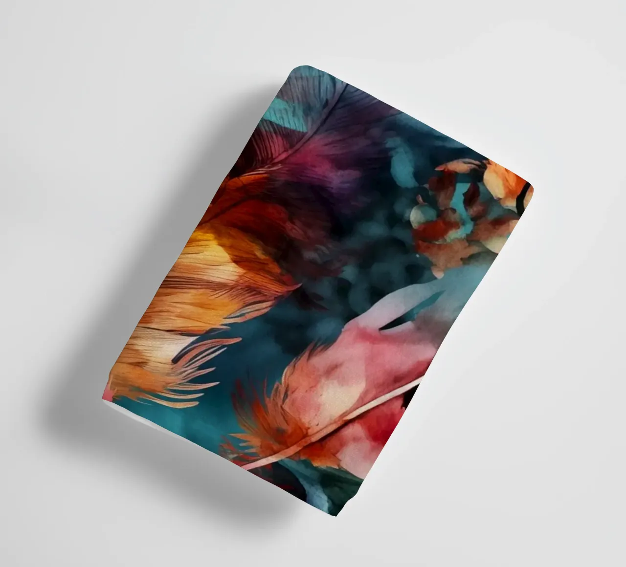 Piume scure asciugamano da bagno da Lionmixart