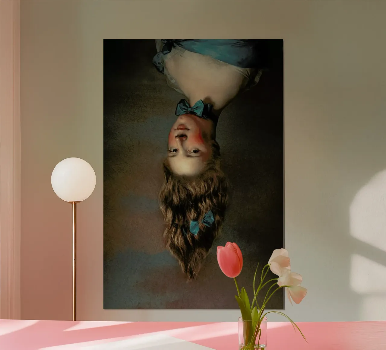 Upside Down Meisje poster van Jonas Loose