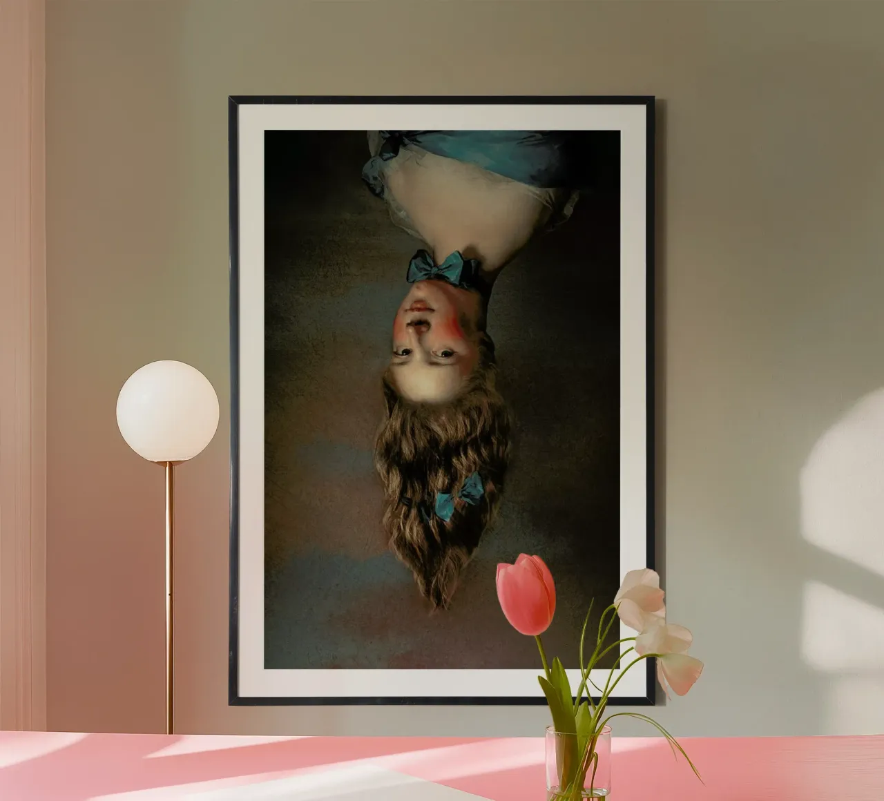 Upside Down Meisje poster van Jonas Loose