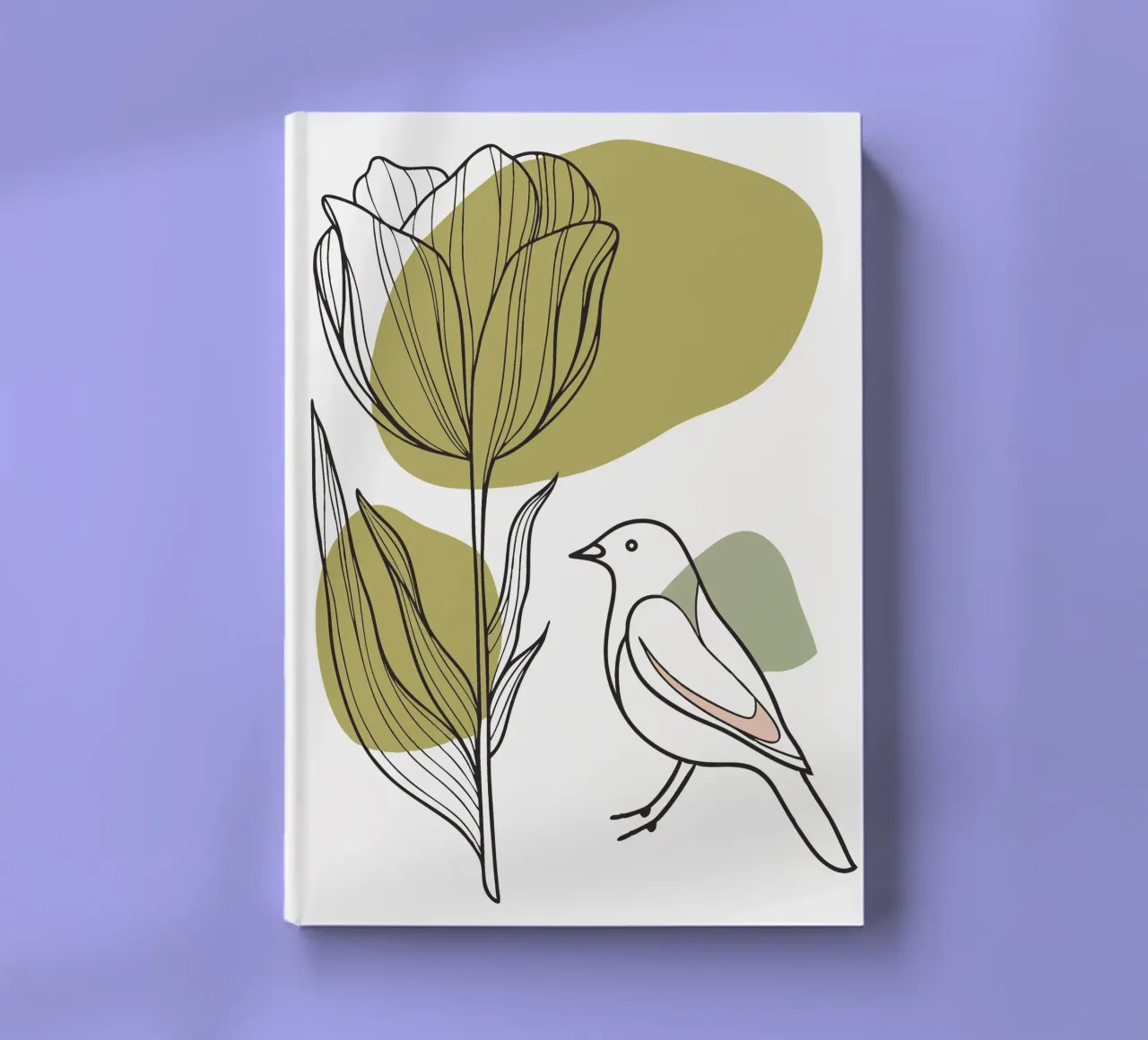 Tulips and Birds notebook by RELAXING TOUCH