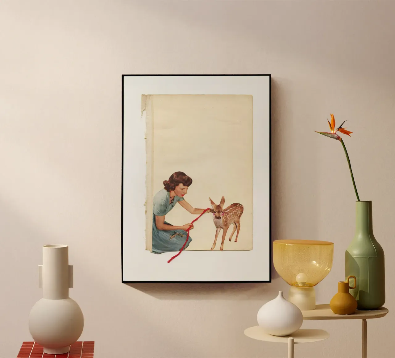 Redding acryl van Cassia Beck Collage