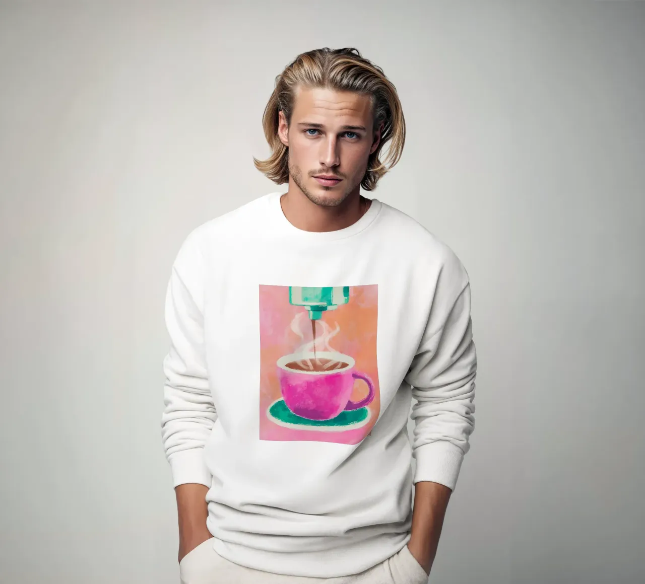 Flair coffee bar sweatshirt by Carinaprint