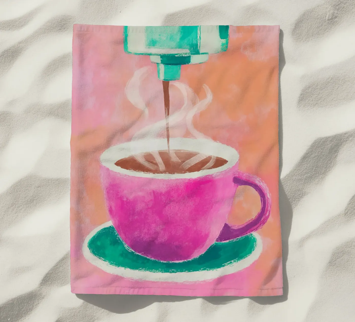Caffè Flair telo mare da Carinaprint