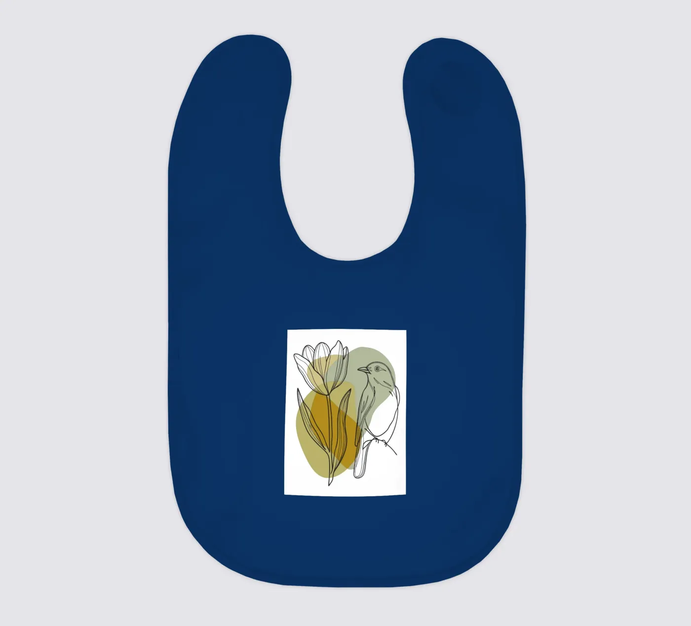 Tulipani e uccelli bavaglino da RELAXING TOUCH