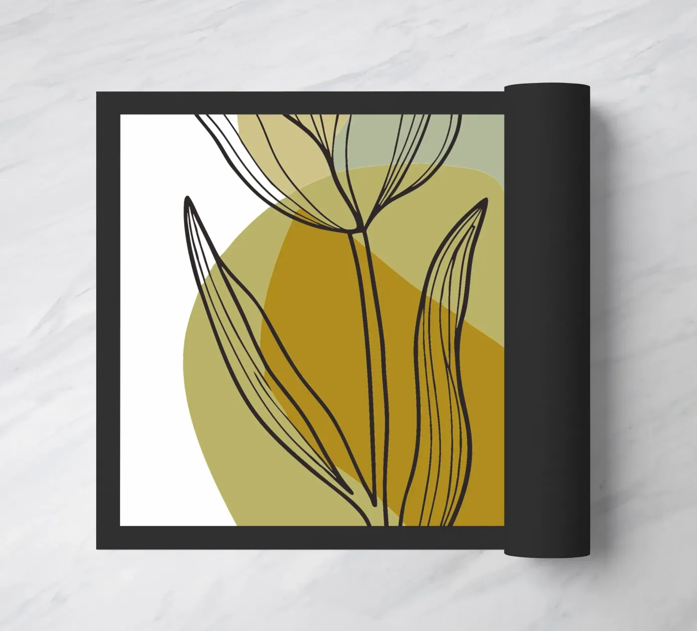 Tulipani e uccelli zerbino da RELAXING TOUCH