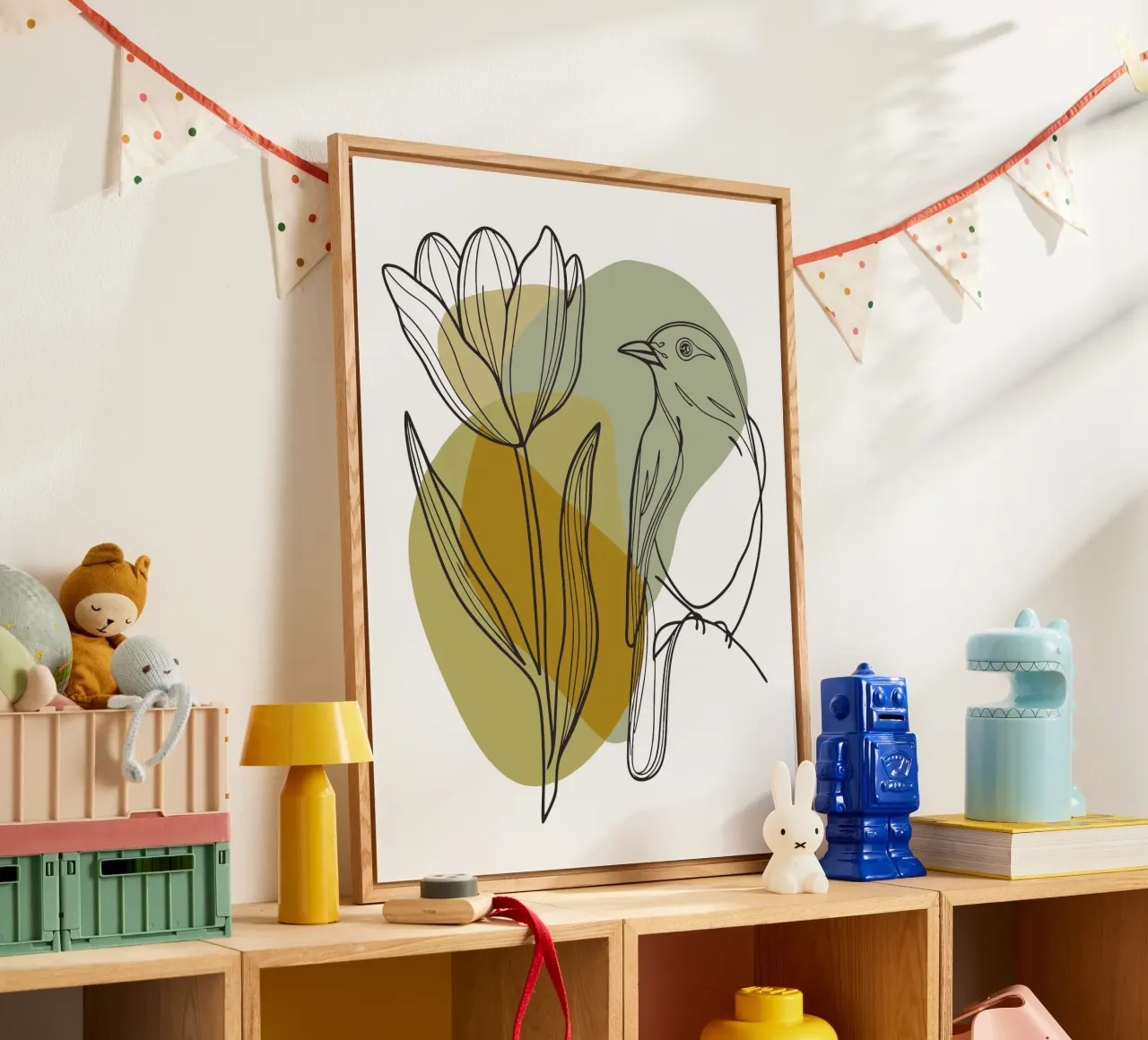 Tulipani e uccelli plexiglass da RELAXING TOUCH