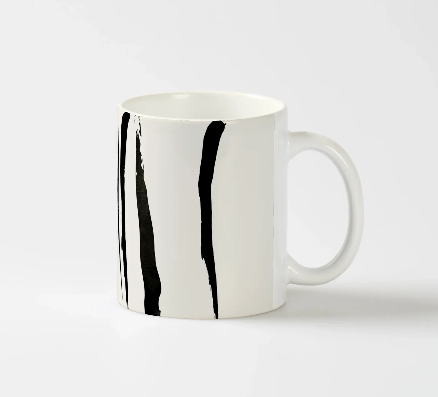 Feathers ceramic mug by Rose Beck Art