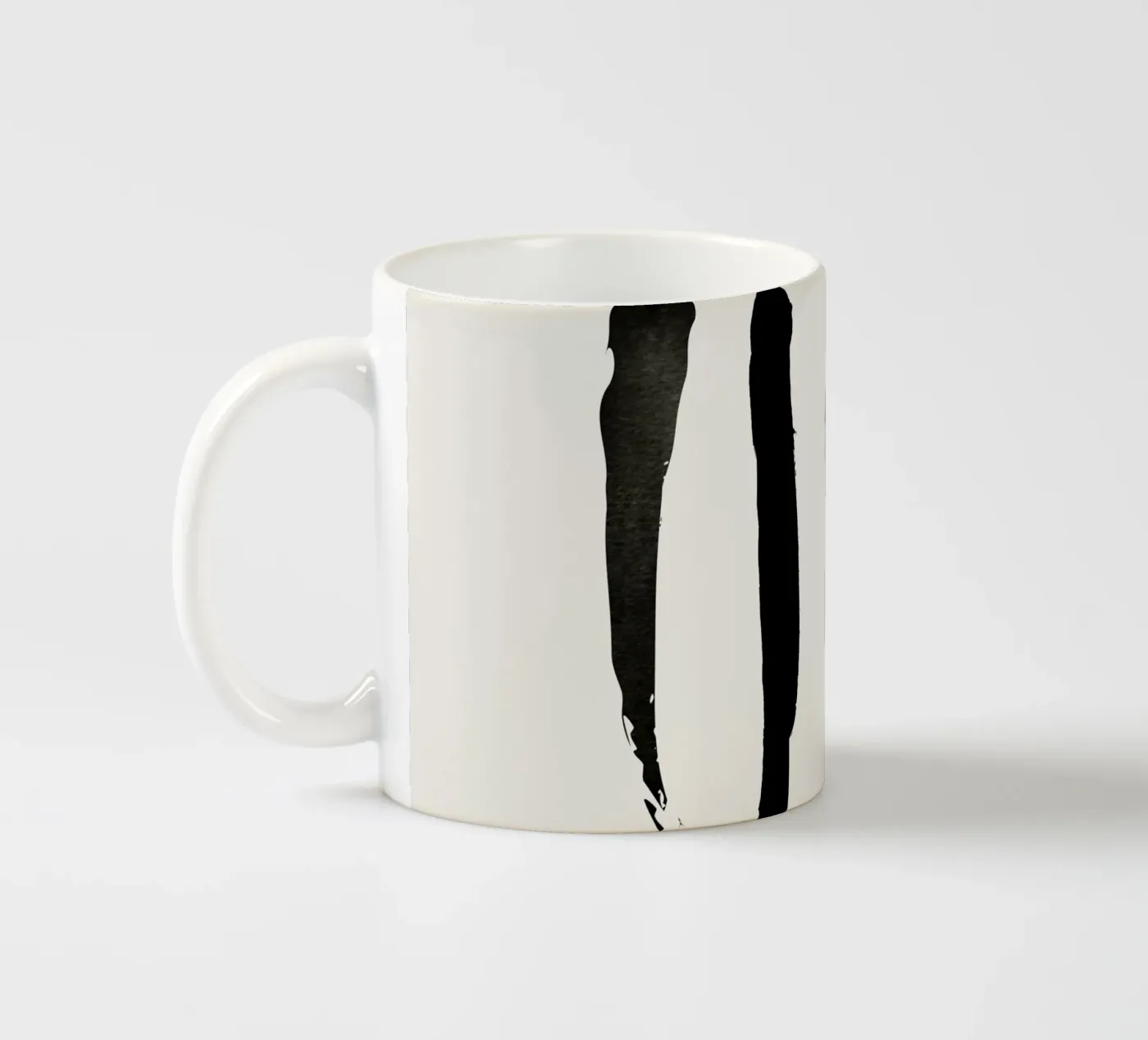Feathers ceramic mug by Rose Beck Art