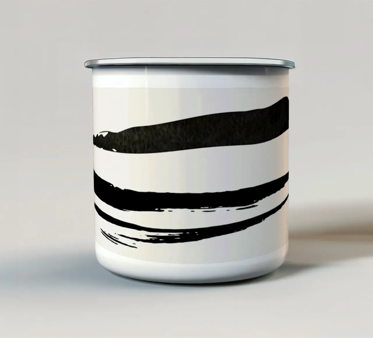 Plumas taza de esmalte de Rose Beck Art