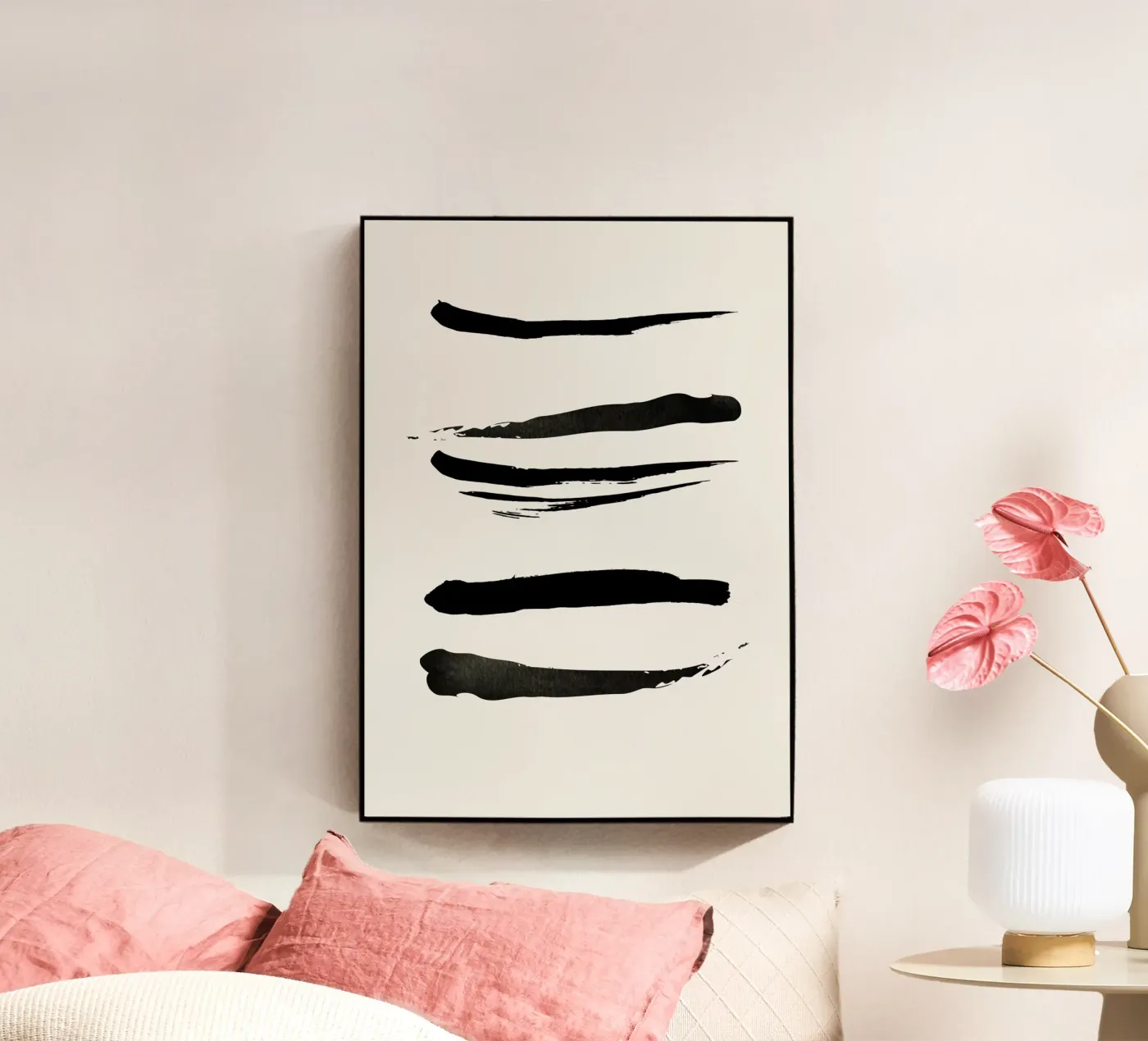 Federn Acryl-Glas von Rose Beck Art