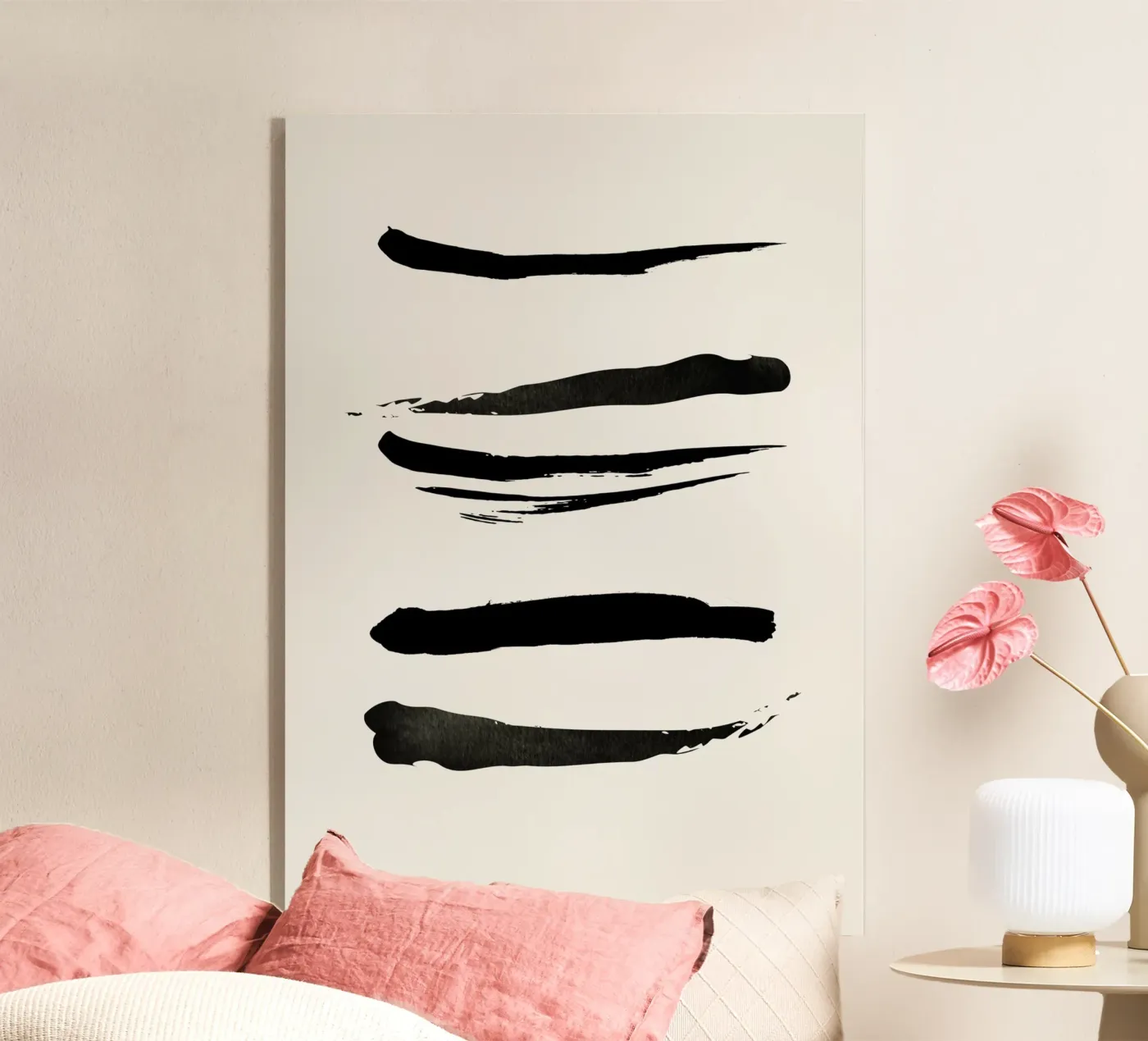 Federn Acryl-Glas von Rose Beck Art