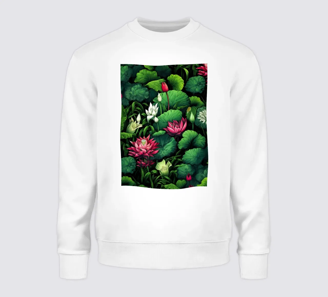 Fiori di loto felpa da Lionmixart