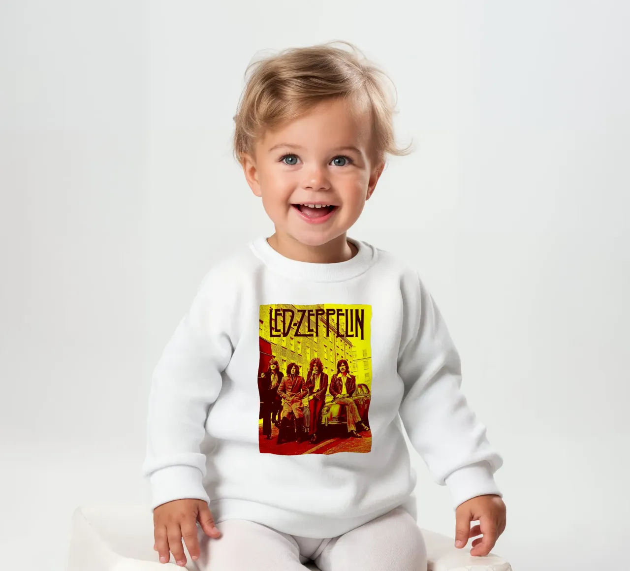 Led Zeppelin Band Art felpa neonato da vanhesling